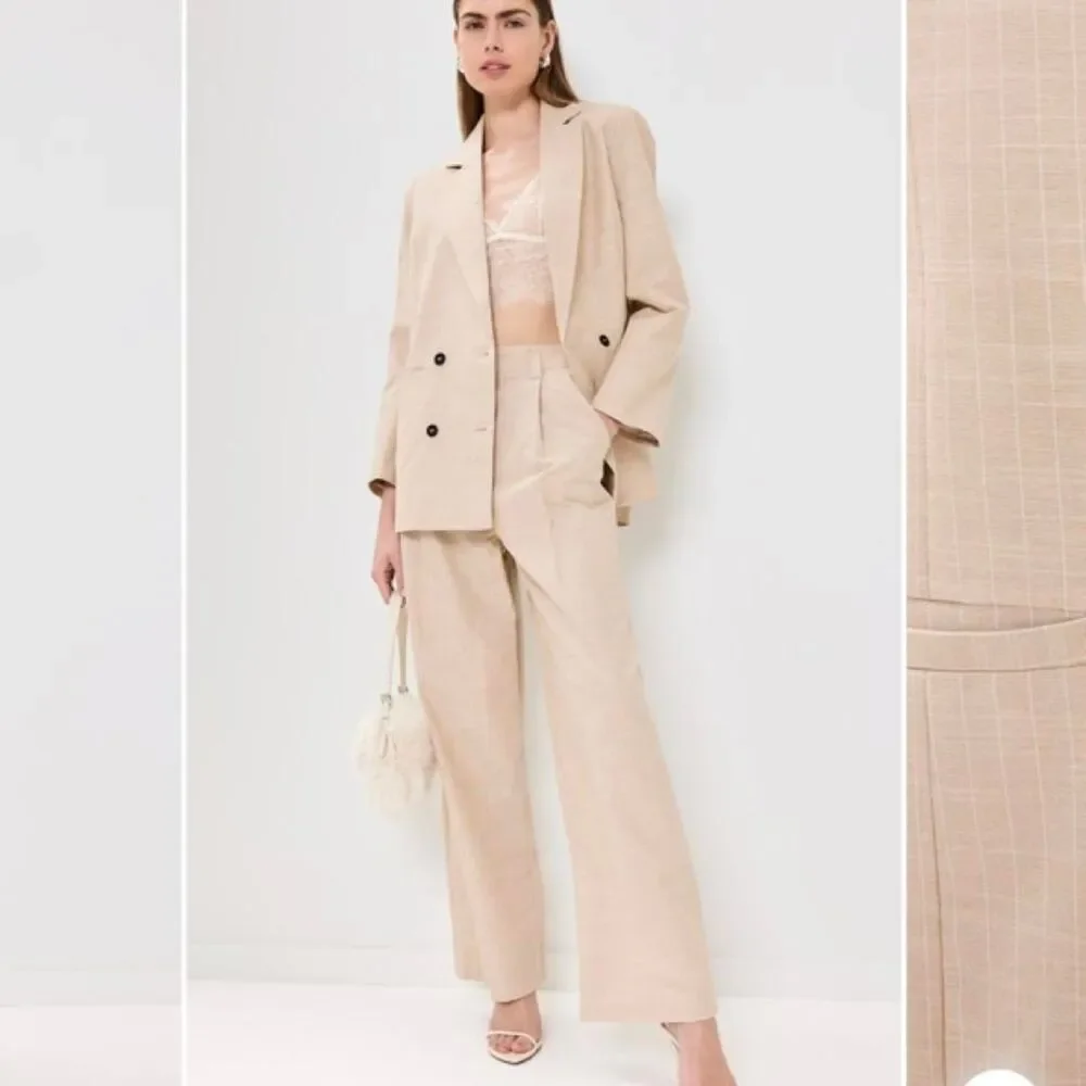 Lioness Women's Cream and Tan Coat - Picture 2 of 5